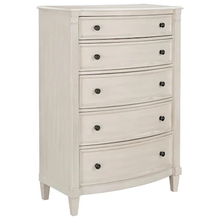 Transitional Chest with 5 Drawers